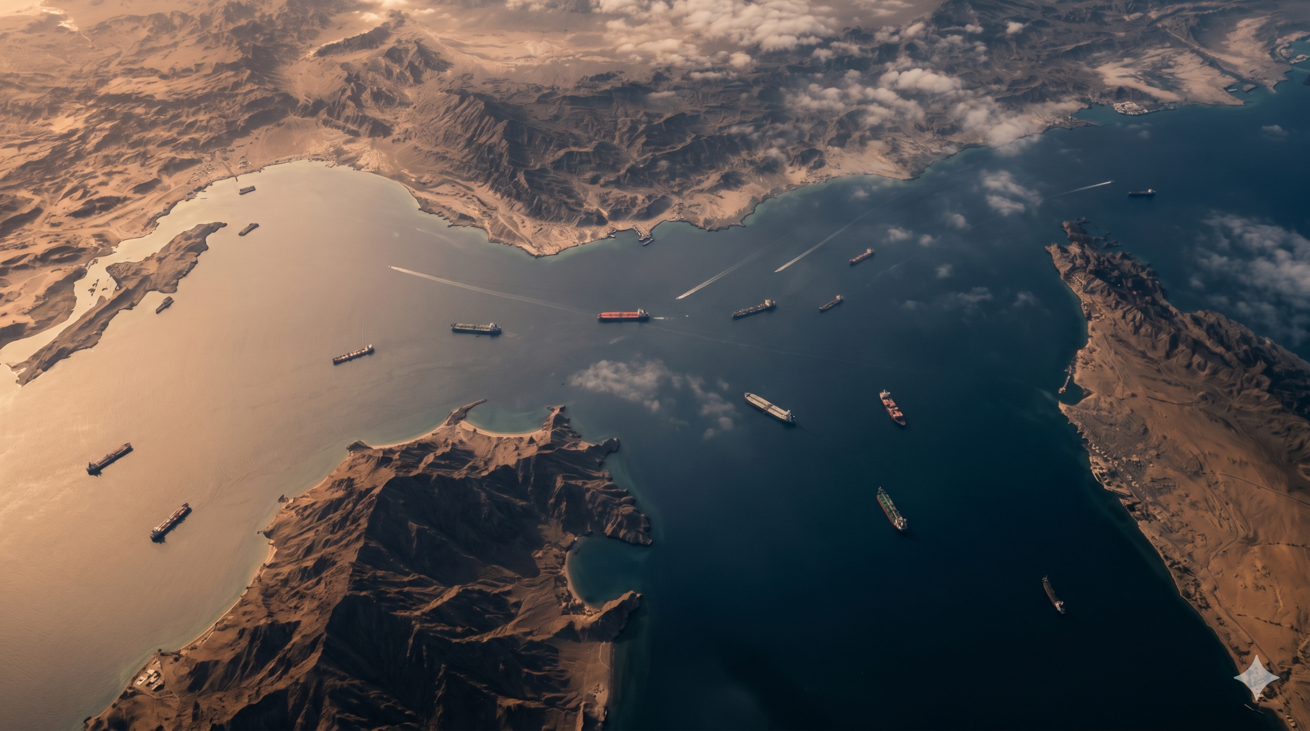 Détroit d'Ormuz vue aérienne tankers — Bourse de Casablanca lundi 20 avril 2026