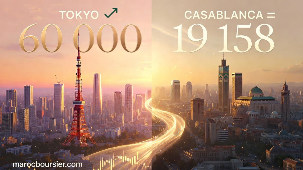 La d&eacute;connexion assum&eacute;e — Tokyo franchit 60 000, BVC consolide, Wall Street records