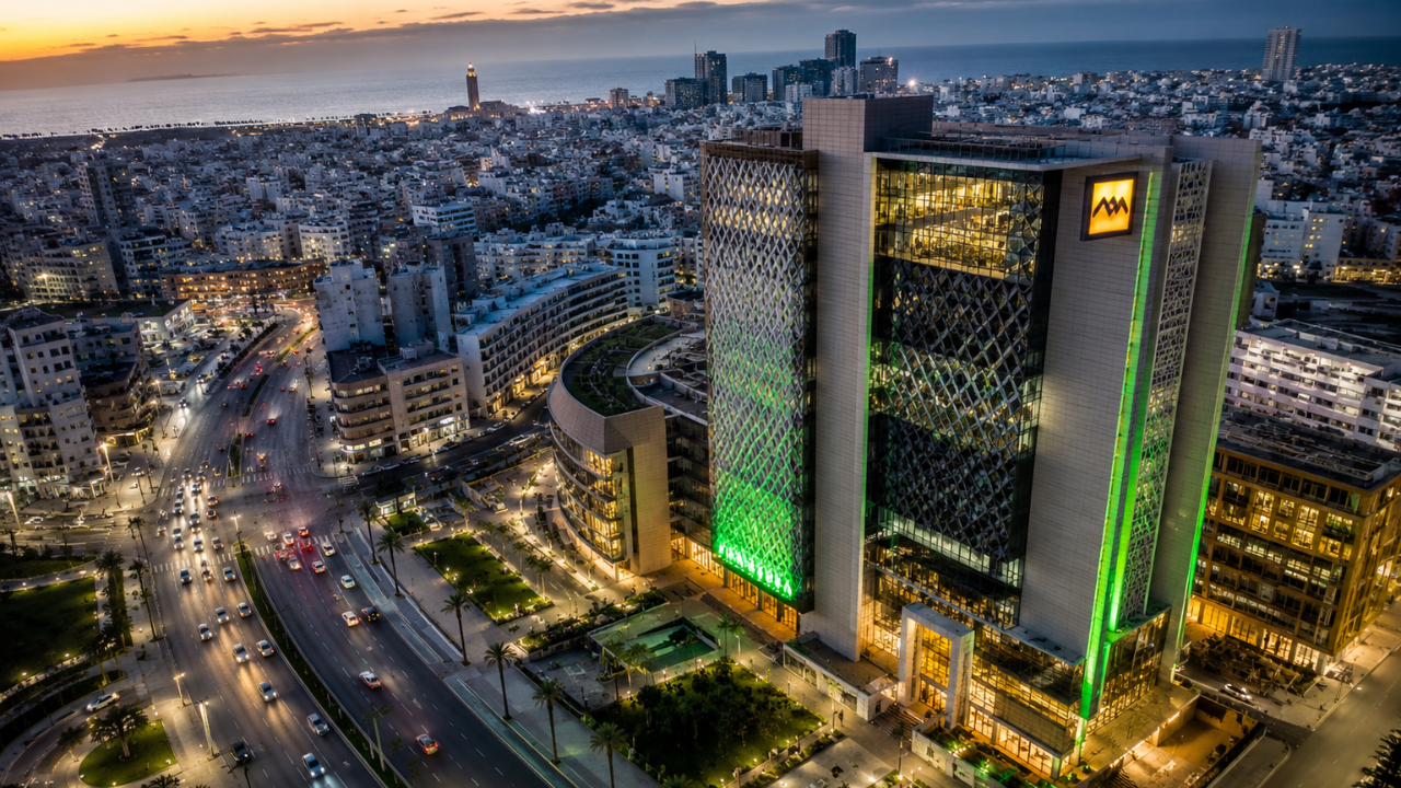R&eacute;sultats consolid&eacute;s d&rsquo;Attijariwafa bank au 30 juin 2026 arr&ecirc;t&eacute;s par le conseil d&rsquo;administration du 27 juillet 2026 : total bilan de 825,3 milliards de dirhams en hausse de 11,9%, fonds propres consolid&eacute;s de 81,1 milliards en hausse de 8,4%, produit net bancaire de 18,4 milliards en progression de 4,0%, r&eacute;sultat brut d&rsquo;exploitation de 11,6 milliards en hausse de 1,5% et r&eacute;sultat net part du groupe de 5,9 milliards en progression de 1,1% seulement ; analyse de la cascade du compte de r&eacute;sultat montrant que 2,9 points de croissance se dissipent entre le produit net bancaire et le r&eacute;sultat net part du groupe, avec deux fuites distinctes, les charges d&rsquo;exploitation dont le coefficient monte de 1,5 point &agrave; 36,8% et les int&eacute;r&ecirc;ts minoritaires li&eacute;s au mod&egrave;le panafricain ; le co&ucirc;t du risque, ramen&eacute; de 0,62% &agrave; 0,50% des encours en consolid&eacute; et de 0,4% &agrave; 0,2% en social, a jou&eacute; le r&ocirc;le d&rsquo;amortisseur ; cl&ocirc;ture du plan @mbition 2025 et lancement de GOAL 2030