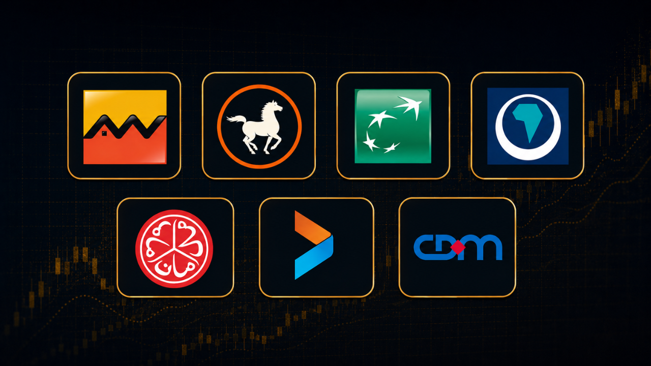 Analyse sectorielle des sept banques cot&eacute;es &agrave; la Bourse de Casablanca : Attijariwafa Bank, Banque Populaire, Bank of Africa, CIH Bank, Cr&eacute;dit du Maroc, BMCI et CFG Bank, compar&eacute;es sur dix ans selon sept dimensions dont la rentabilit&eacute; des fonds propres, la croissance, le coefficient d&rsquo;exploitation et plusieurs mesures de valorisation ; l&rsquo;&eacute;tude &eacute;tablit une droite sectorielle reliant le prix pay&eacute; par le march&eacute; &agrave; la rentabilit&eacute;, chaque point de rentabilit&eacute; valant environ 0,19 de multiple d&rsquo;actif net, avec un pouvoir explicatif de 75% ; elle mesure pour chaque banque l&rsquo;&eacute;cart entre le prix observ&eacute; et celui que sa rentabilit&eacute; justifierait, et rel&egrave;ve un chiffre publi&eacute; qui ne tient pas &agrave; la v&eacute;rification